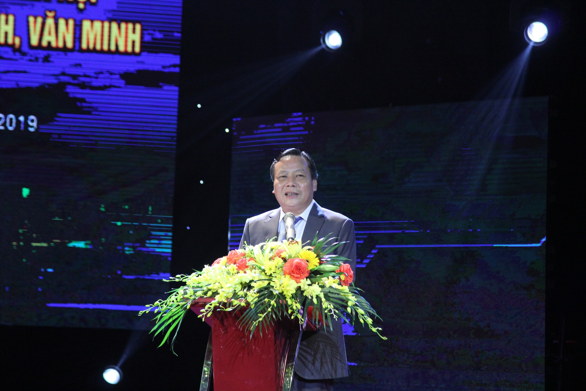 Ông  Nguyễn Văn Phong, Trưởng Ban tuyên Tuyên giáo Thành ủy Hà Nội,  phát biểu tại buổi Lễ trao giải.