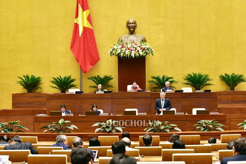 Đại biểu Quốc hội trong phiên làm việc tại Hội trường ngày 26/11. 