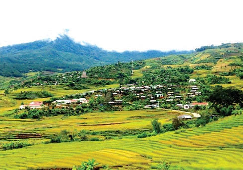Một góc xã Măng Ri.