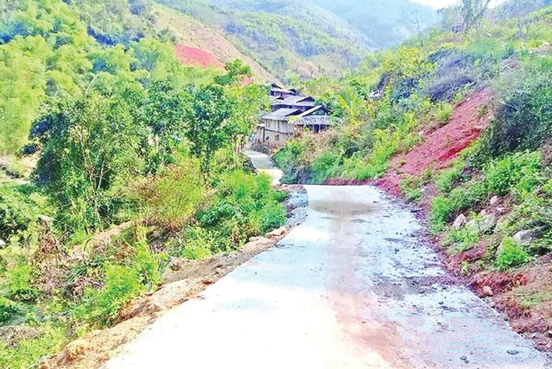 Một góc bản Đoàn Kết, thị trấn Mường Lát