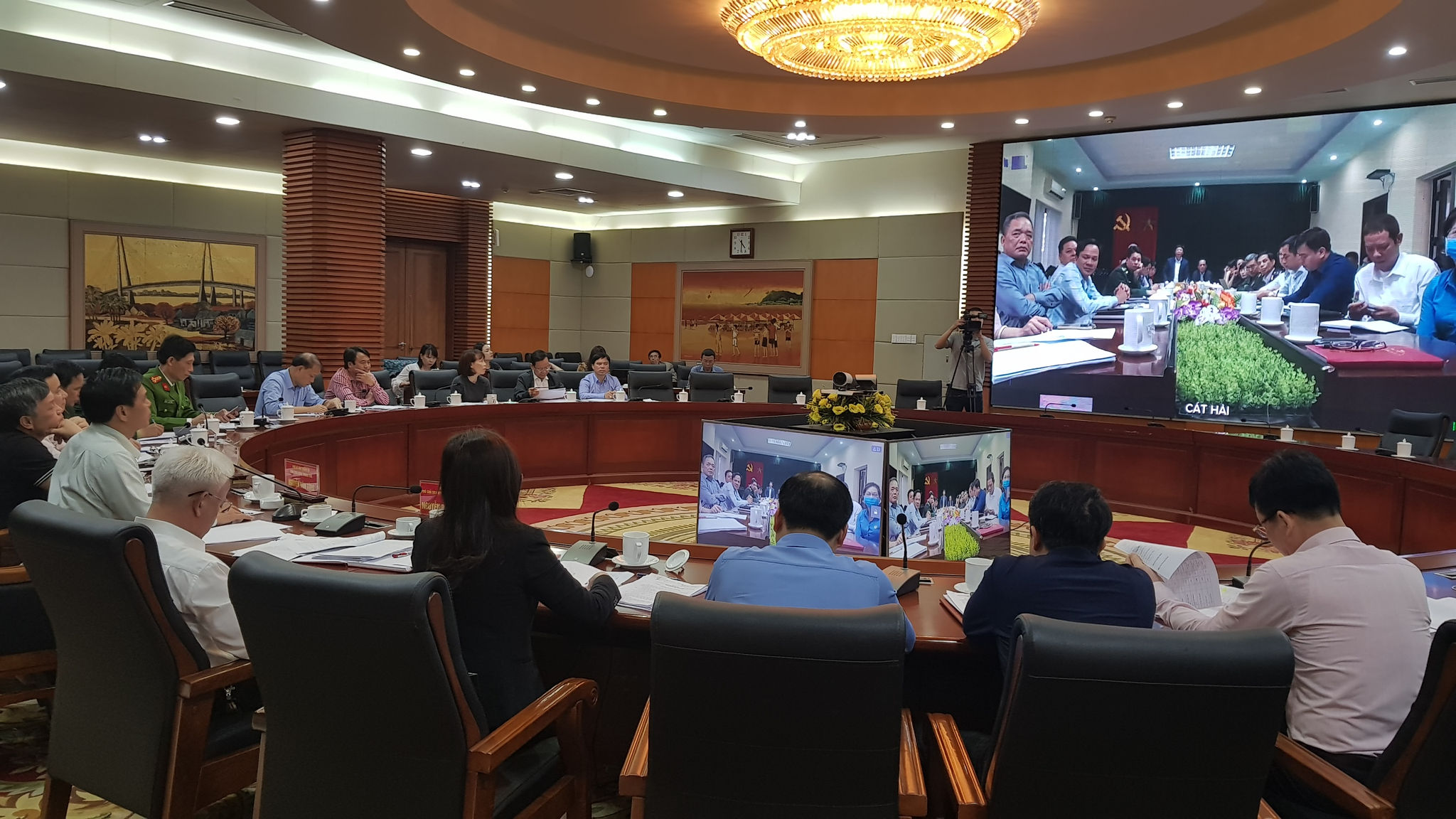 Lãnh đạo các Sở, ngành TP. Hải Phòng họp bàn giải pháp chống dịch