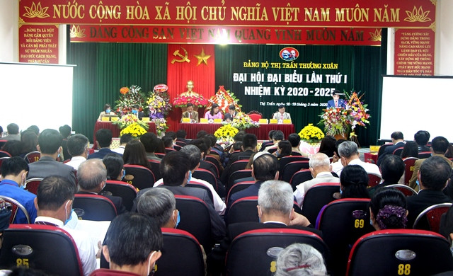 Toàn cảnh đại hội Đảng bộ thị trấn Thường Xuân