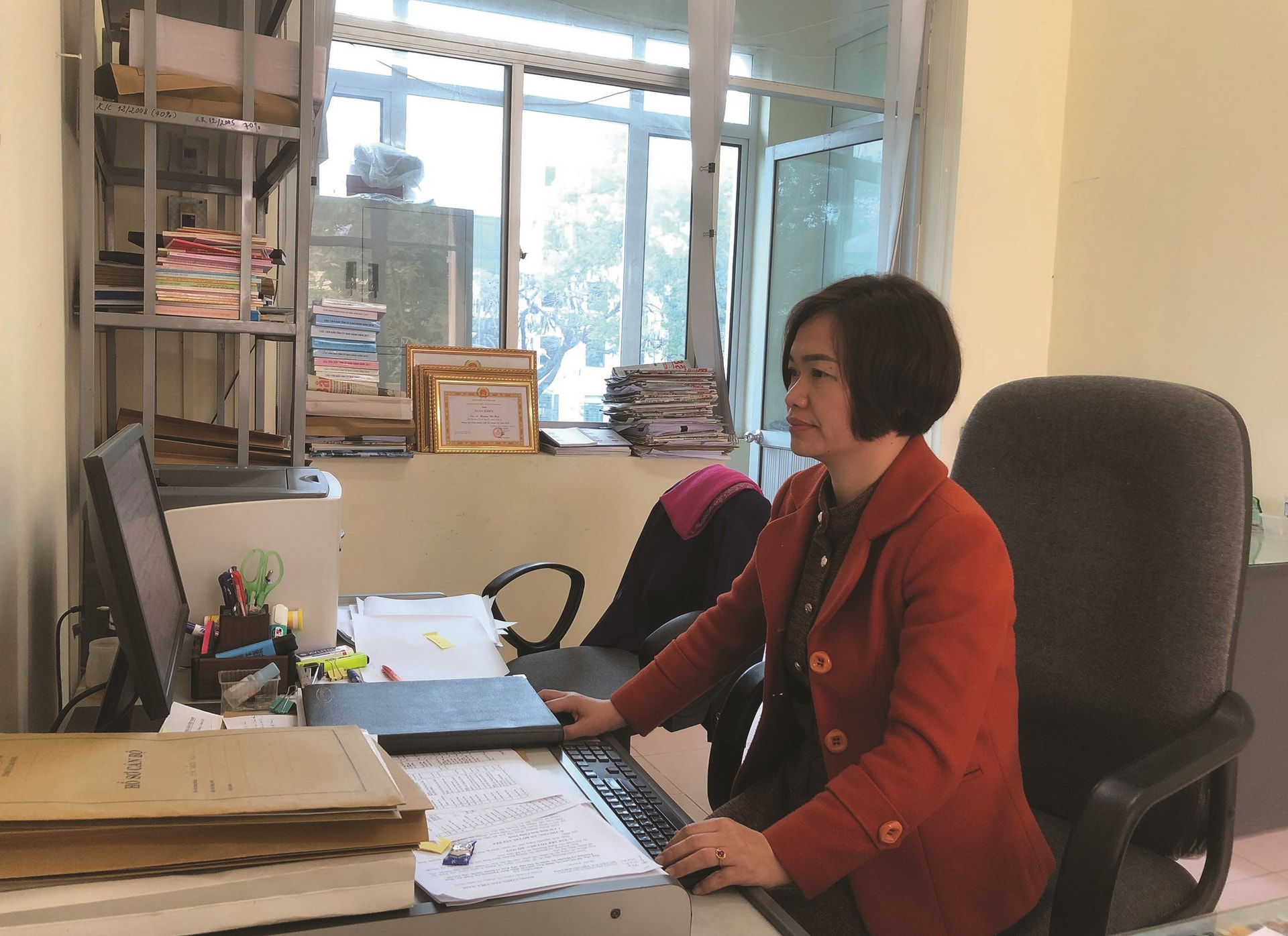 Chị Hoàng Thị Huệ.