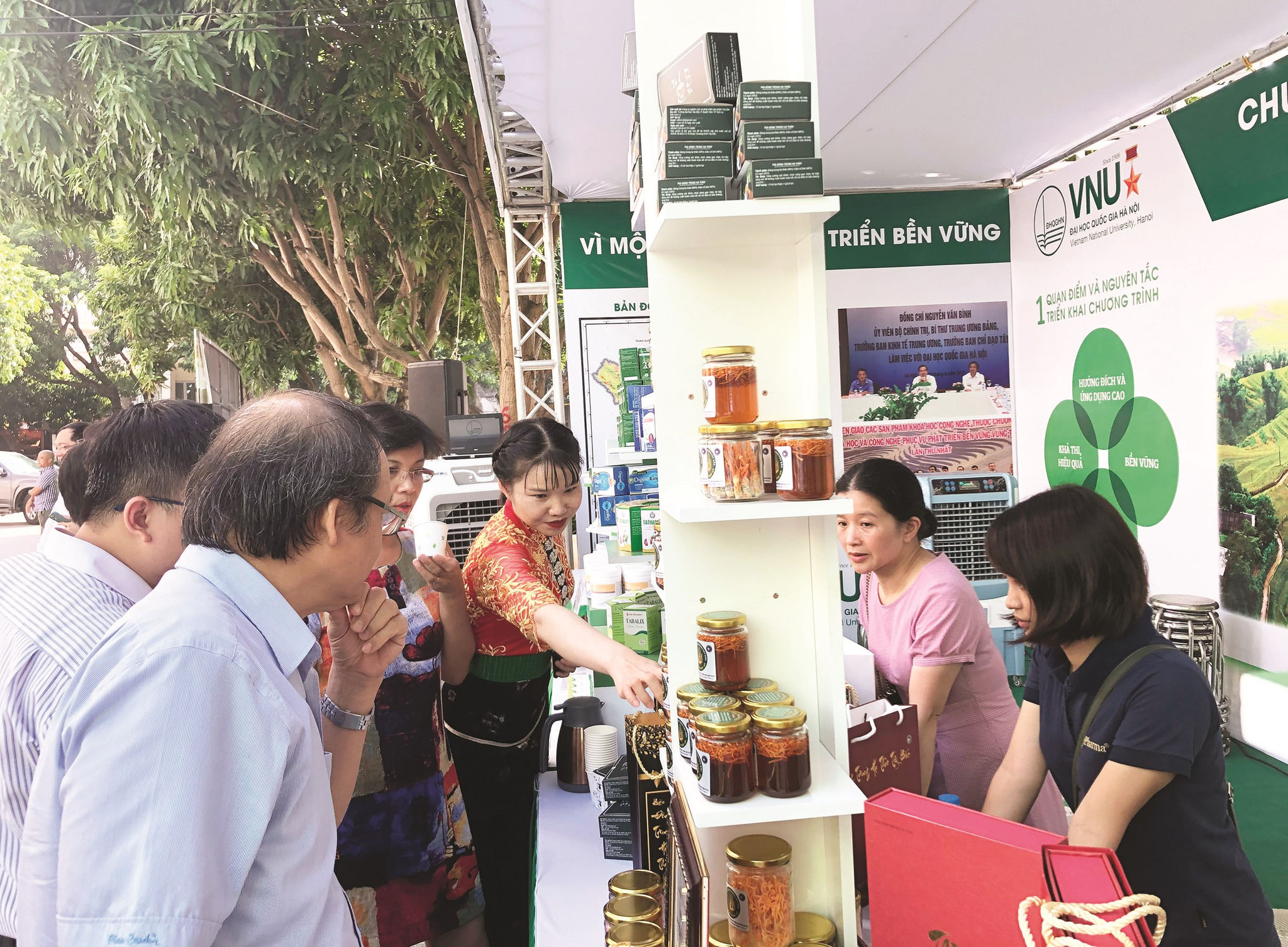 Sản phẩm KHCN được trưng bày tại Hội nghị Tổng kết Chương trình vào tháng 7/2020.