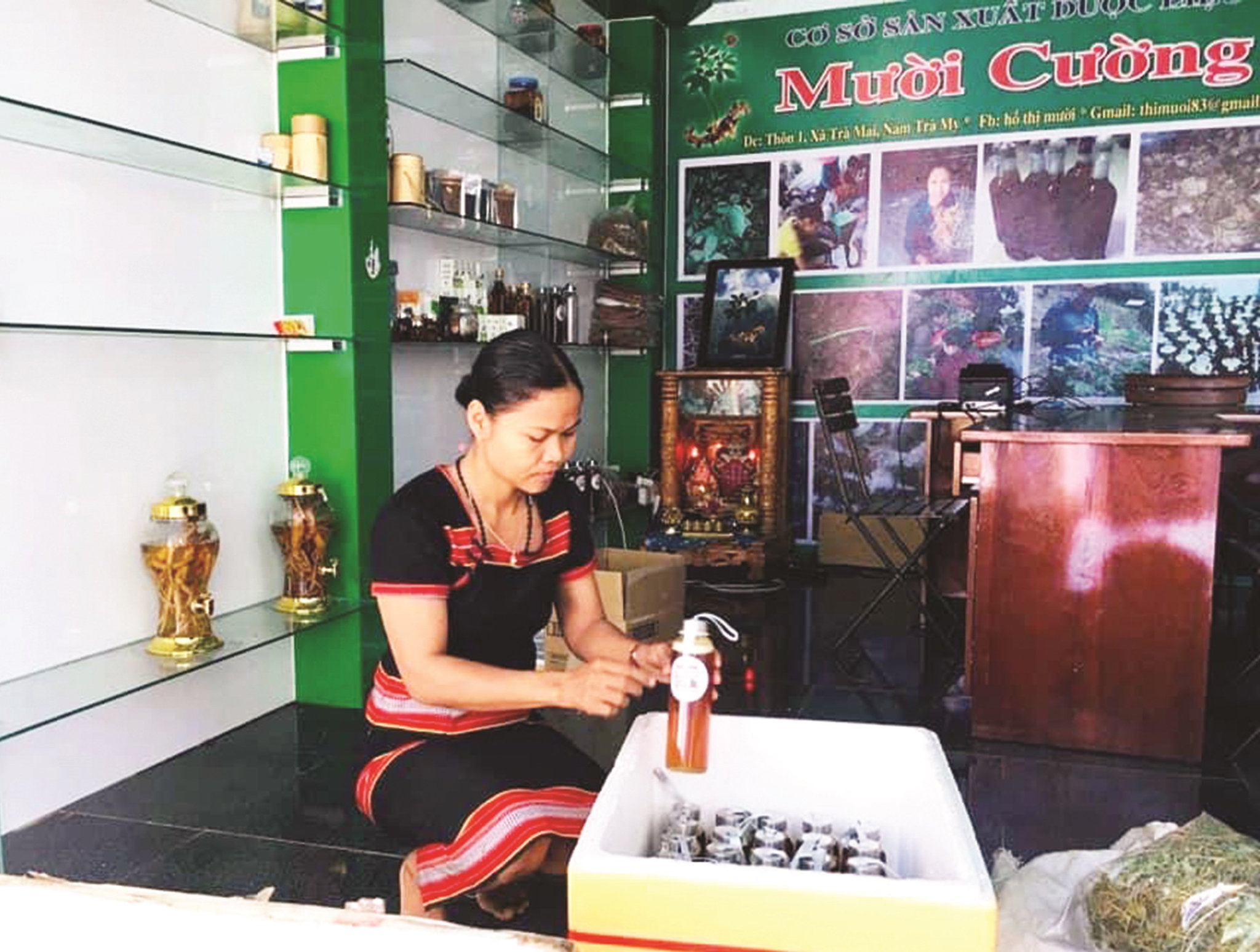 Cô gái Ca Dong với thương hiệu dược liệu Mười Cường