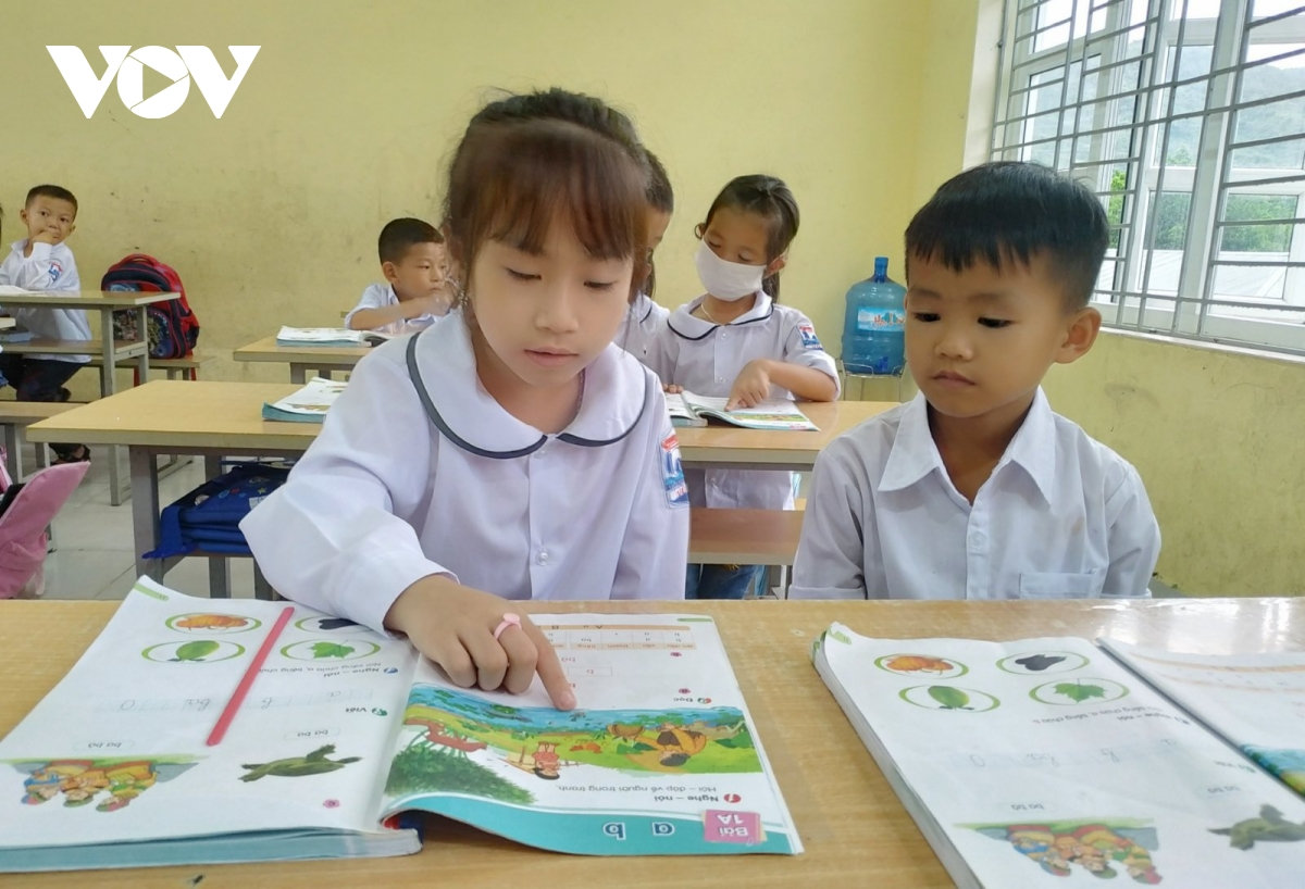 Học sinh lớp 1 hào hứng với Chương trình Giáo dục phổ thông mới.