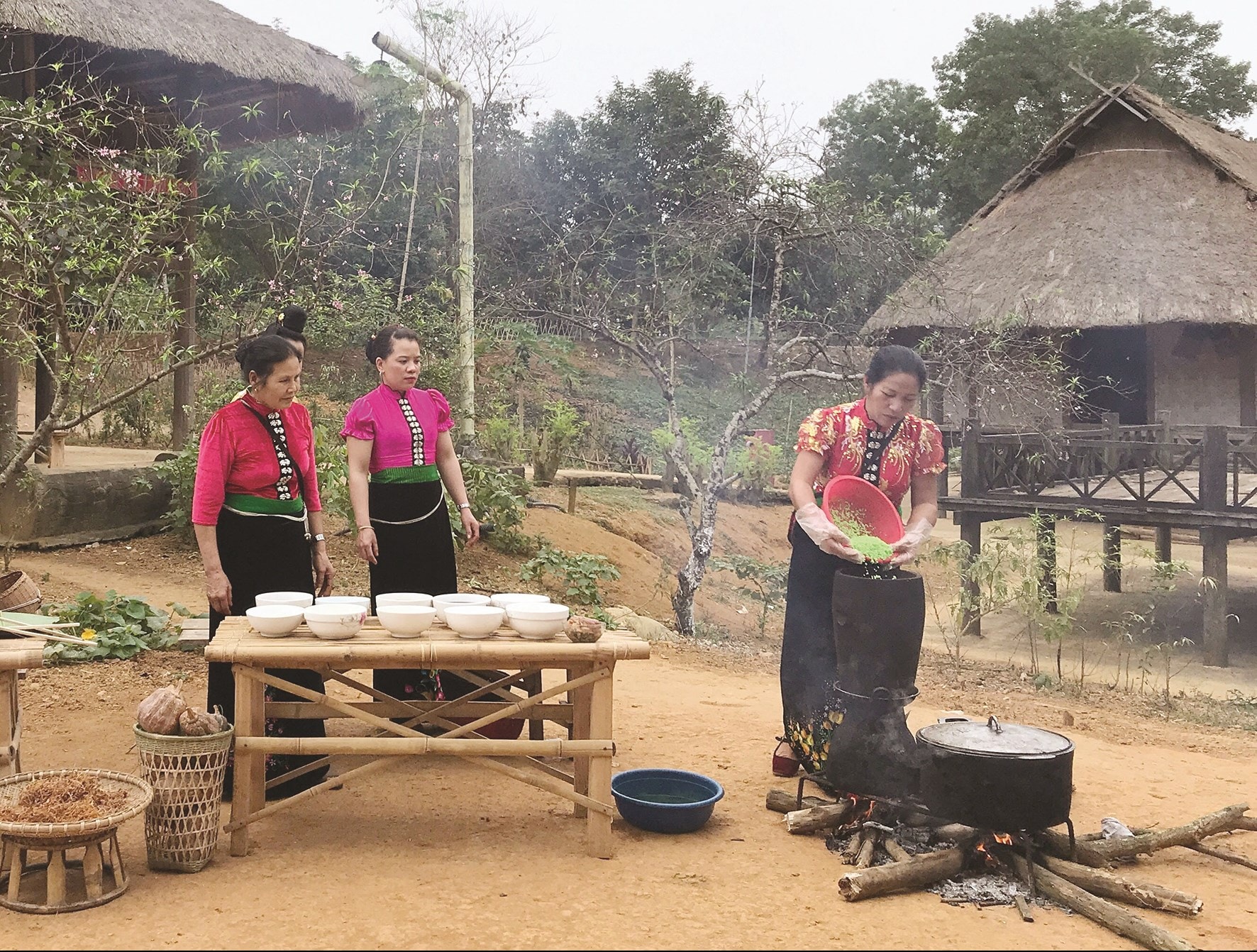 Ẩm thực của dân tộc Thái được chế biến rất cầu kỳ và tinh tế. (Ảnh minh họa)