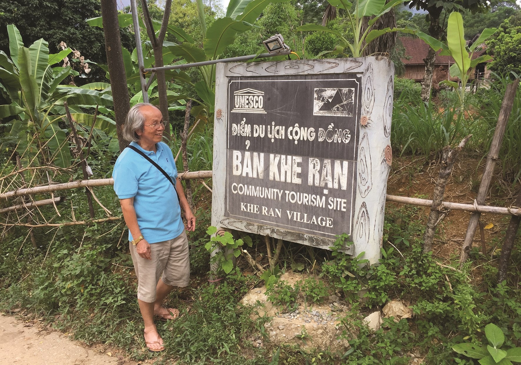 Nhà nghiên cứu Hoàng Tuấn Cư trong một chuyến khảo sát