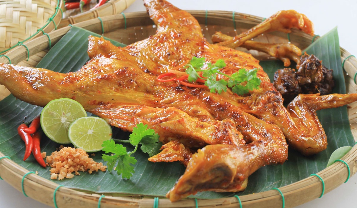 Món gà nướng Bản Đôn