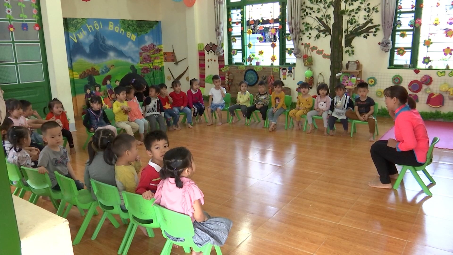 Lớp học tại trường Mầm non Trịnh Tường