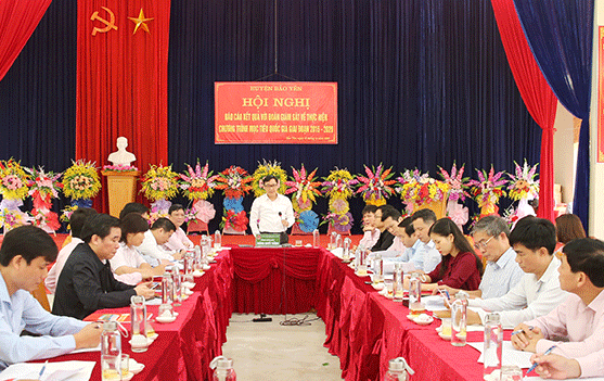Tổng Giám đốc Dương Quyết Thắng làm việc với Huyện ủy, UBND huyện Bảo Yên và xã Phúc Khánh