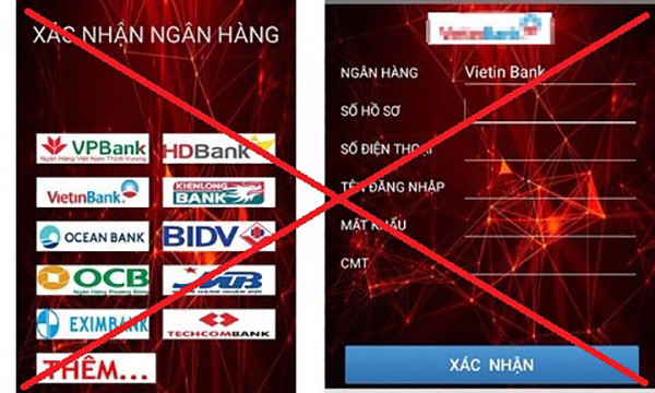 Sau khi nạn nhân điền thông tin hiển thị trên App giả mạo, các thông tin này sẽ được chuyển về máy chủ do các đối tượng quản lý và điện thoại di động của nạn nhân đã bị các đối tượng kiểm soát.