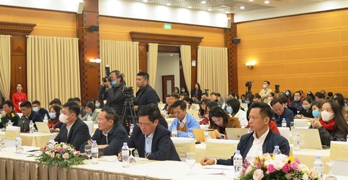 Đại diện các cơ quan báo chí tham dự buổi gặp gỡ các cơ quan báo chí.