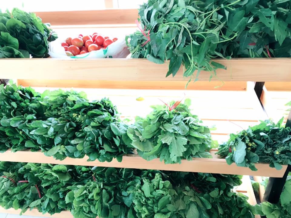 Rau sạch đang được bán tại Siêu thị Tâm Đỏ (TP. Điện Biên Phủ). Rau sạch đang được bán tại Siêu thị Tâm Đỏ (TP. Điện Biên Phủ).