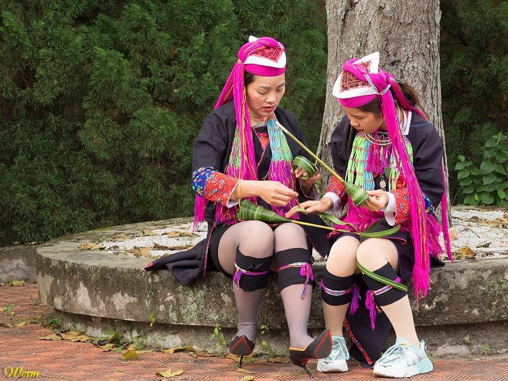 Thiếu nữ Dao (nhóm Dao Thanh Y) Lạng Sơn.  Ảnh Minh Ngọc 