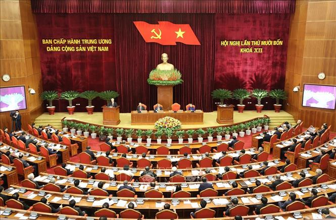 Toàn cảnh Hội nghị lần thứ 14 Ban Chấp hành Trung ương. Ảnh: Trí Dũng/TTXVN Toàn cảnh Hội nghị lần thứ 14 Ban Chấp hành Trung ương. Ảnh: Trí Dũng/TTXVN
