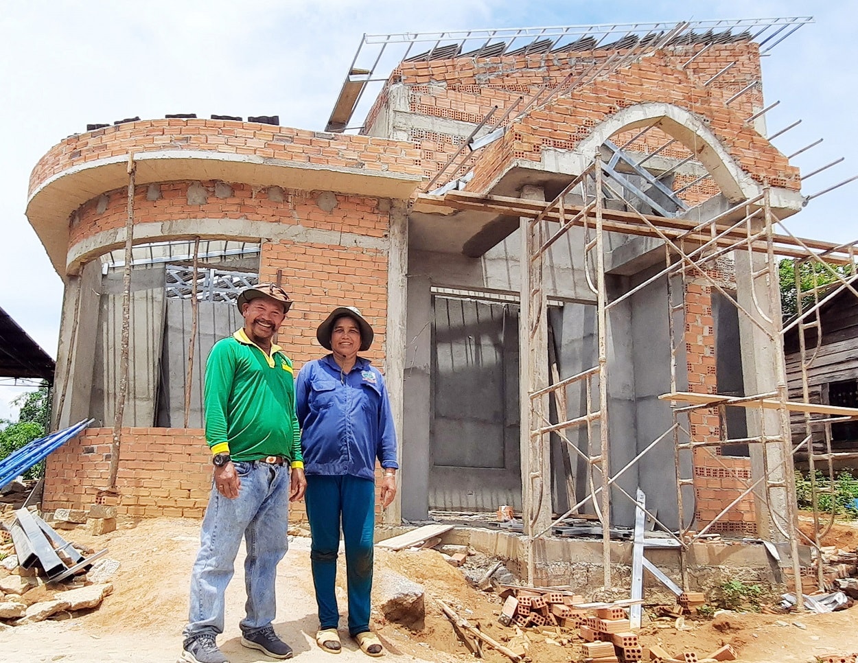 Ngôi nhà mới của chị Ka Hiên sắp hoàn thành 
