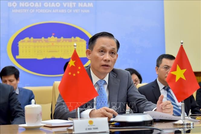 Thứ trưởng Bộ Ngoại giao Lê Hoài Trung. Ảnh: TTXVN phát Thứ trưởng Bộ Ngoại giao Lê Hoài Trung. Ảnh: TTXVN phát