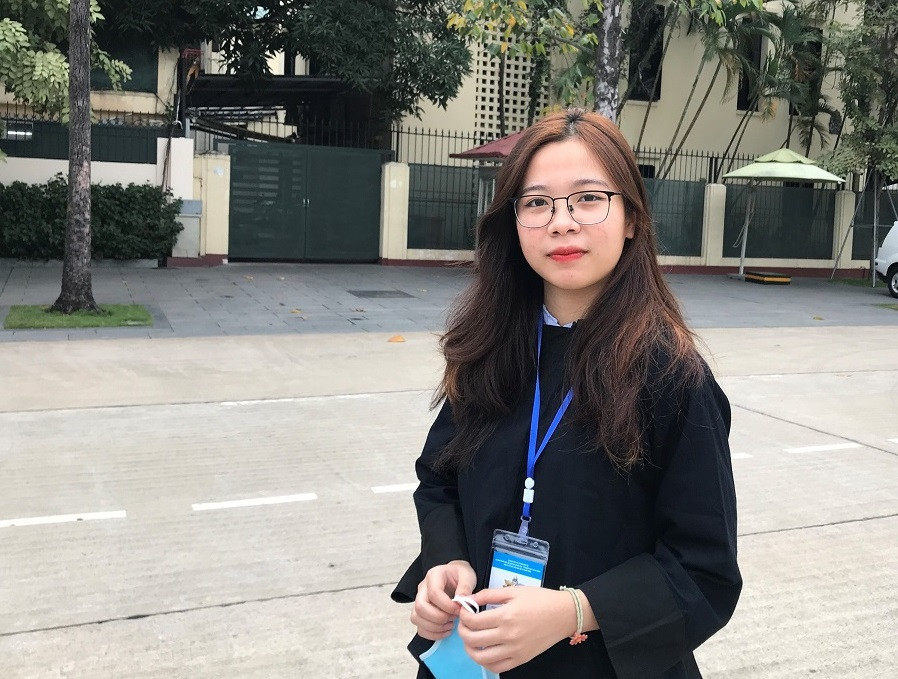 Hoàng Thụy An, SV Trường Học viện Ngoại giao
