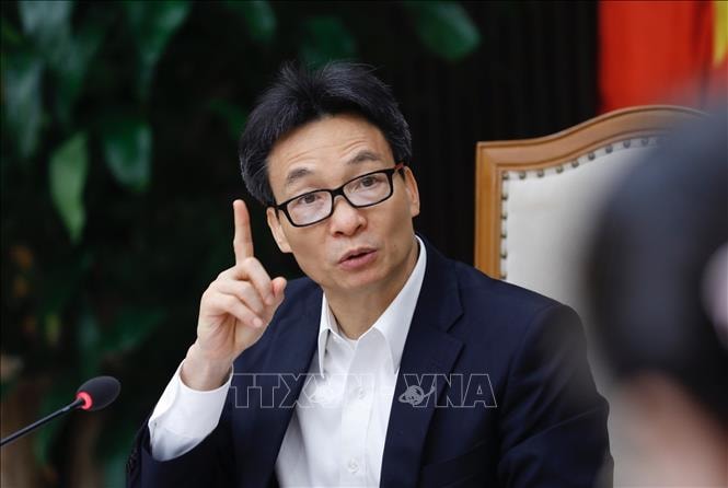 Phó Thủ tướng Vũ Đức Đam, Chủ tịch Uỷ ban Quốc gia về người cao tuổi Việt Nam chủ trì hội nghị. Ảnh: Dương Giang/TTXVN