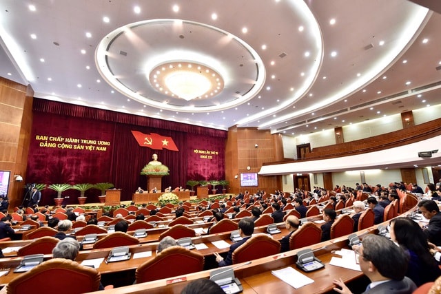 Quang cảnh Hội nghị phiên khai mạc sáng 16/1. (Ảnh: Quốc Chính)