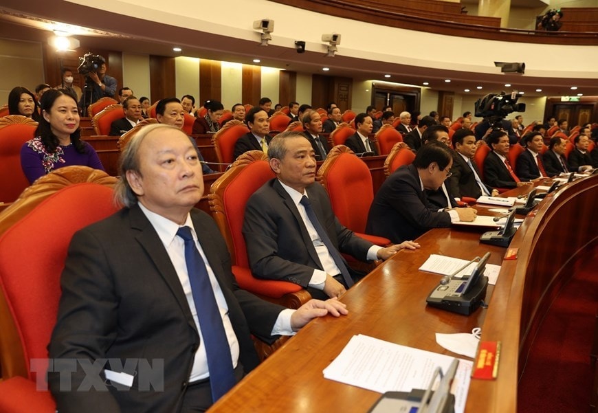 Các đại biểu dự bế mạc Hội nghị Trung ương lần thứ 15. Ảnh: TTXVN