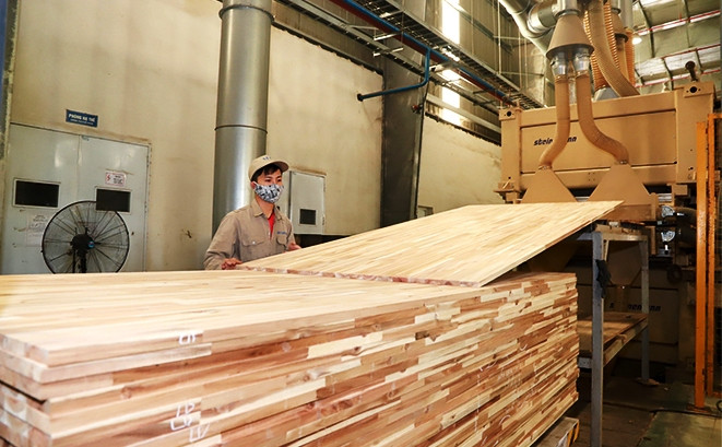Một dây chuyền sản xuất gỗ MDF