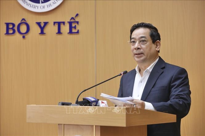 PGS.TS Lương Ngọc Khuê, Cục trưởng Cục Quản lý khám chữa bệnh (Bộ Y tế) phát biểu. Ảnh: Minh Quyết/TTXVN