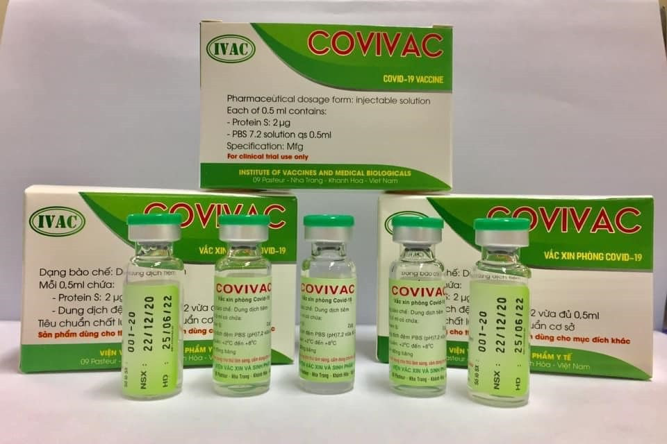 Vaccine COVID-19 Covivac do IVAC nghiên cứu và sản xuất. Ảnh: IVAC