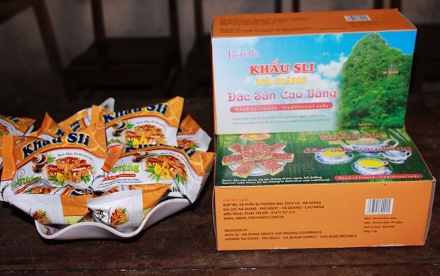 Sản phẩm Khẩu sli Nà Giàng của Hợp tác xã Khẩu Sli thương mại dịch vụ Nà Giàng, xã Phù Ngọc, huyện Hà Quảng (Cao Bằng) Sản phẩm Khẩu sli Nà Giàng của Hợp tác xã Khẩu Sli thương mại dịch vụ Nà Giàng, xã Phù Ngọc, huyện Hà Quảng (Cao Bằng)