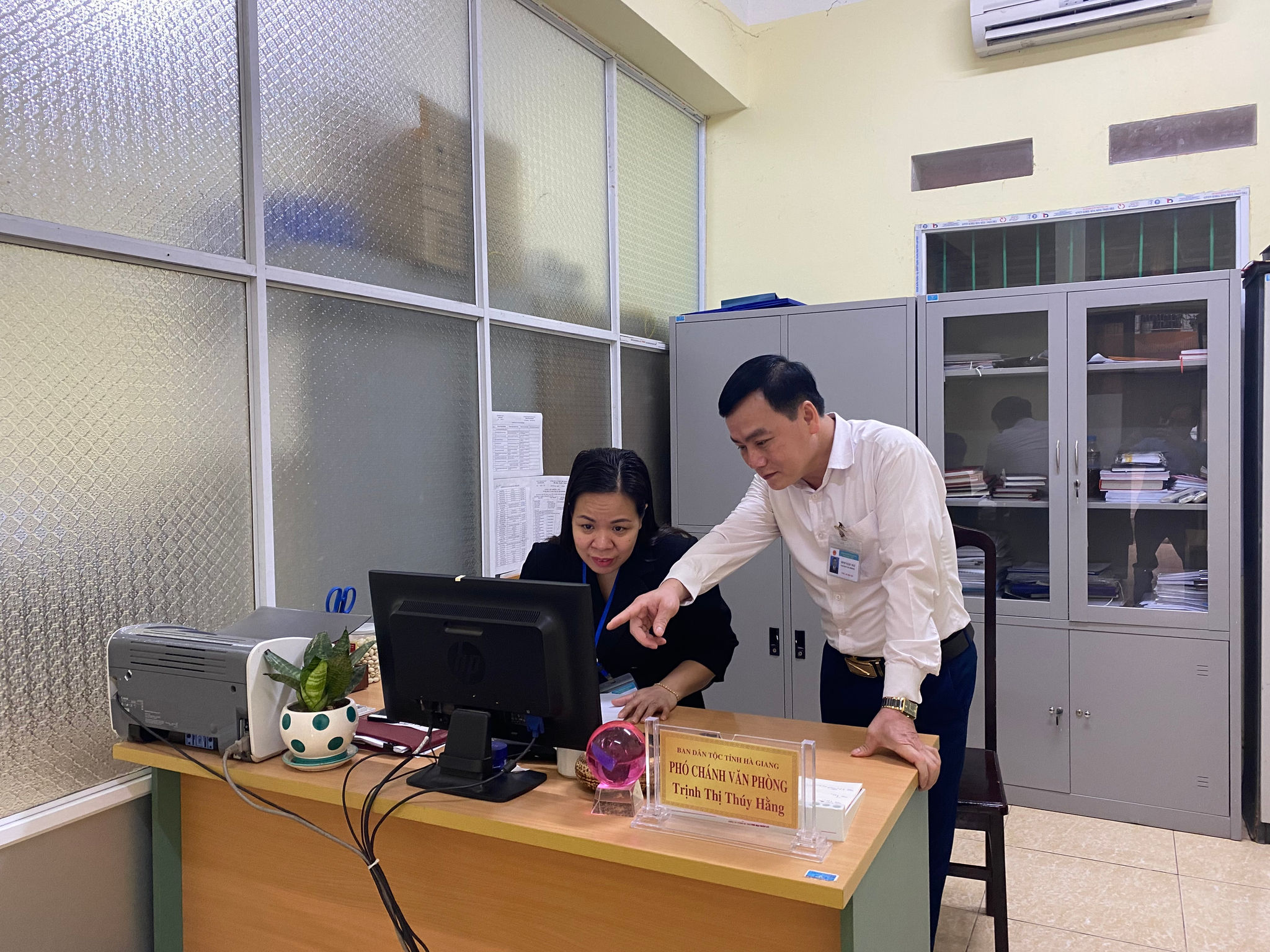 Đẩy mạnh ứng dụng CNTT ở Ban Dân tộc tỉnh Hà Giang từng bước nâng cao chất lượng tham mưu, thực hiện chính sách dân tộc.