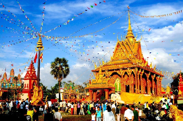 Tết Chôl Chnăm Thmây của người Khmer - Ảnh minh họa Tết Chôl Chnăm Thmây của người Khmer - Ảnh minh họa