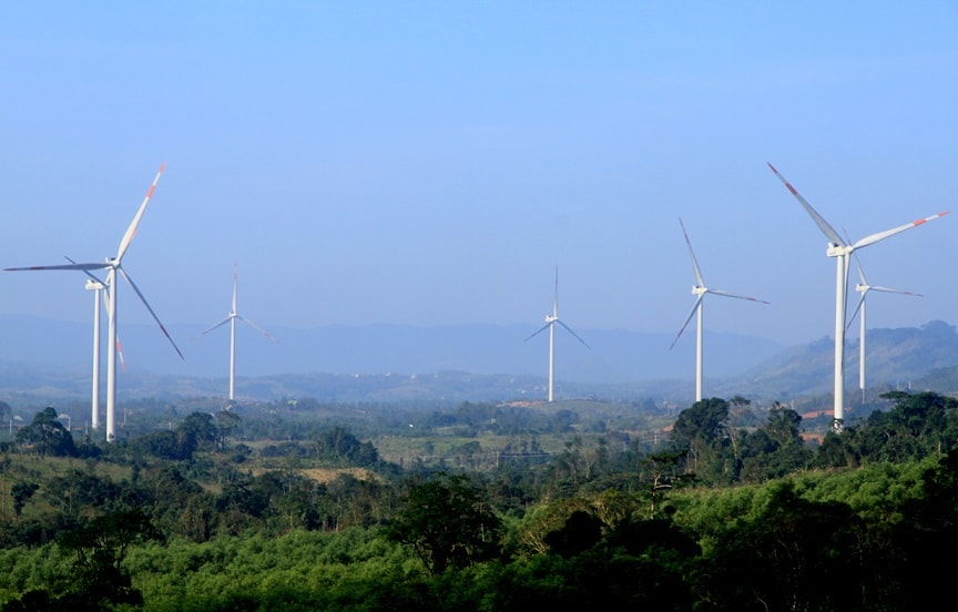 Năng lượng điện gió đang được phát triển mạnh ở Hướng Hóa Năng lượng điện gió đang được phát triển mạnh ở Hướng Hóa