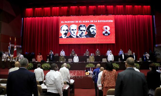 Phiên khai mạc Đại hội lần thứ VIII của Đảng Cộng sản Cuba. Ảnh: ACN/TTXVN Phiên khai mạc Đại hội lần thứ VIII của Đảng Cộng sản Cuba. Ảnh: ACN/TTXVN