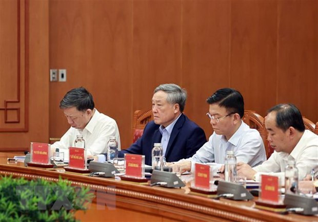 Các thành viên Ban Chỉ đạo dự phiên họp. (Ảnh: Thống Nhất/TTXVN)
