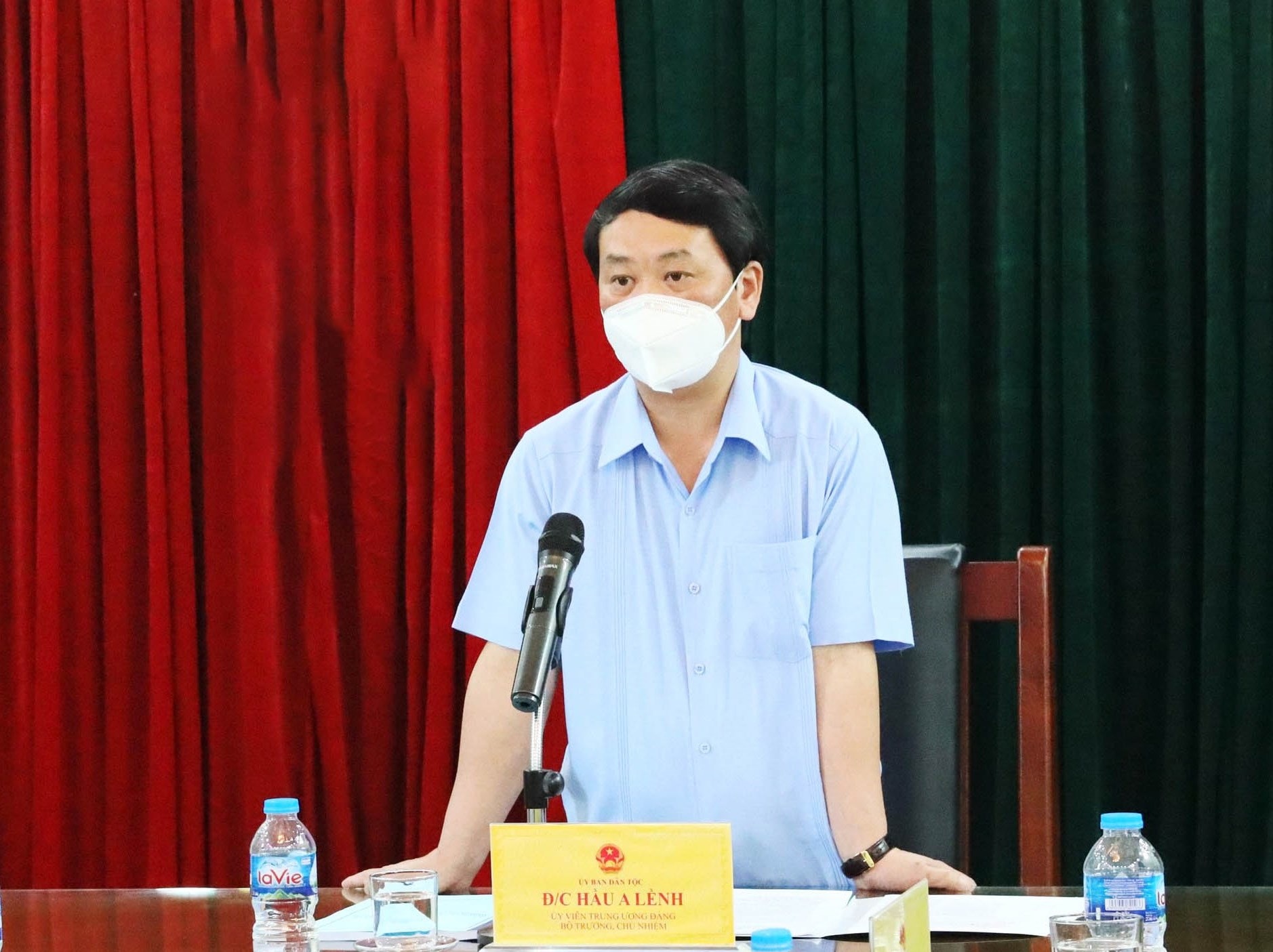 Bộ trưởng, Chủ nhiệm Hầu A Lềnh phát biểu chỉ đạo tại buổi làm việc