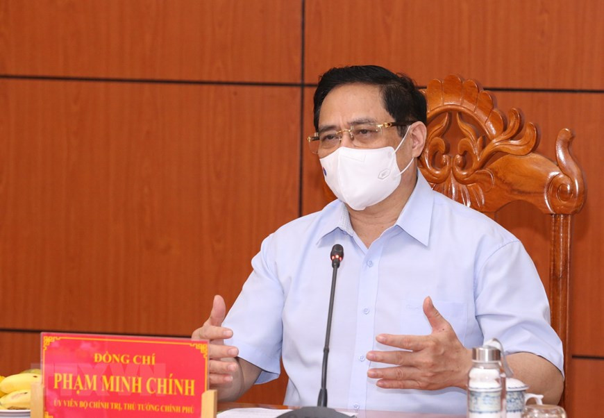 Thủ tướng Chính phủ Phạm Minh Chính chỉ đạo công tác phòng, chống dịch COVID-19 với các tỉnh biên giới phía Tây Nam từ điểm cầu tỉnh An Giang.
