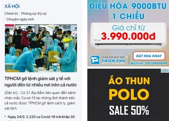 Phạt nặng nếu chèn quảng cáo vào nội dung bài báo điện tử (Ảnh minh họa)
