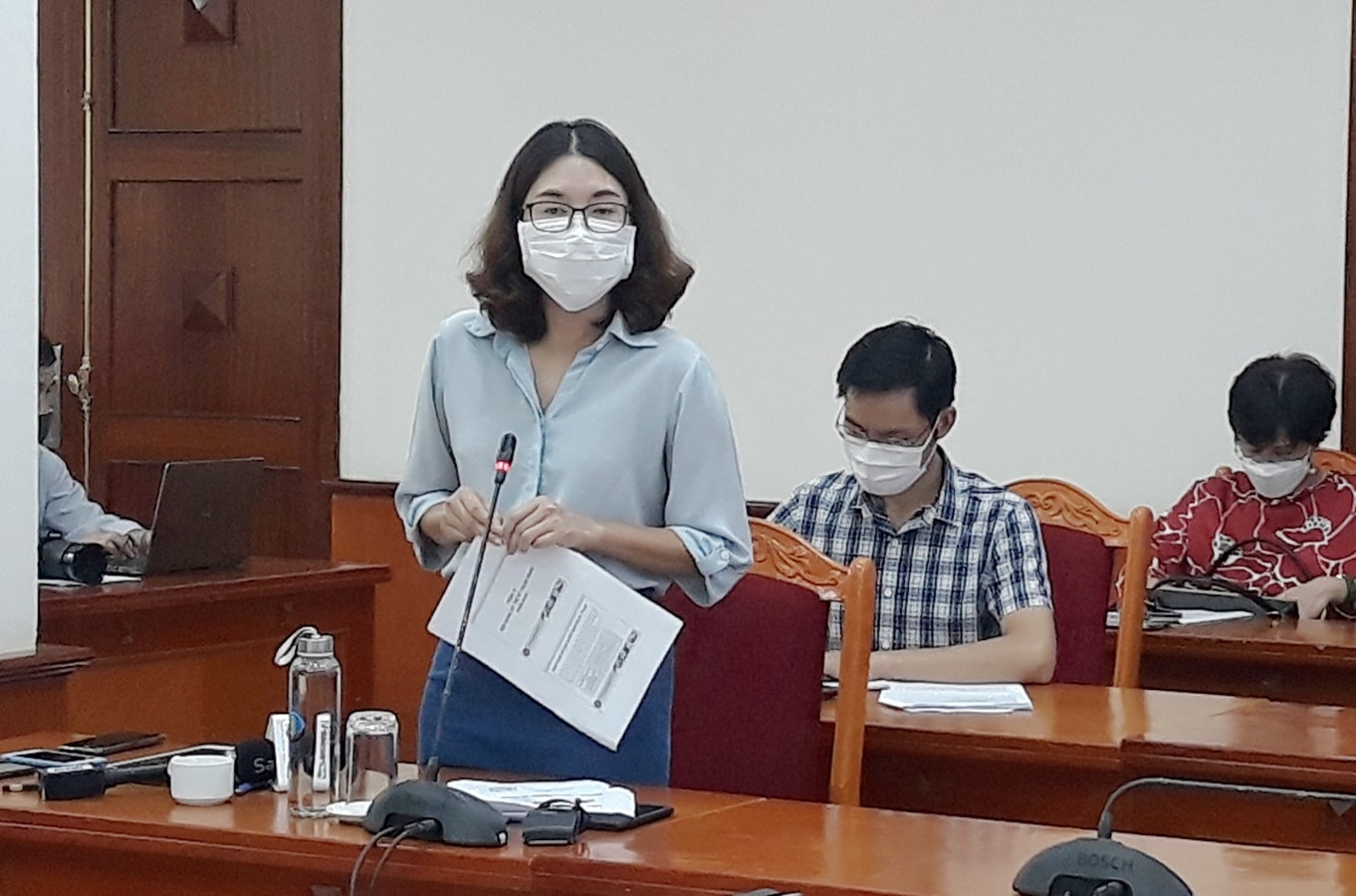 Bà Nguyễn Thị Thanh Hương, Phó Cục trưởng Cục Bảo vệ thực vật (Bộ NN&PTNT) phát biểu tại Hội nghị