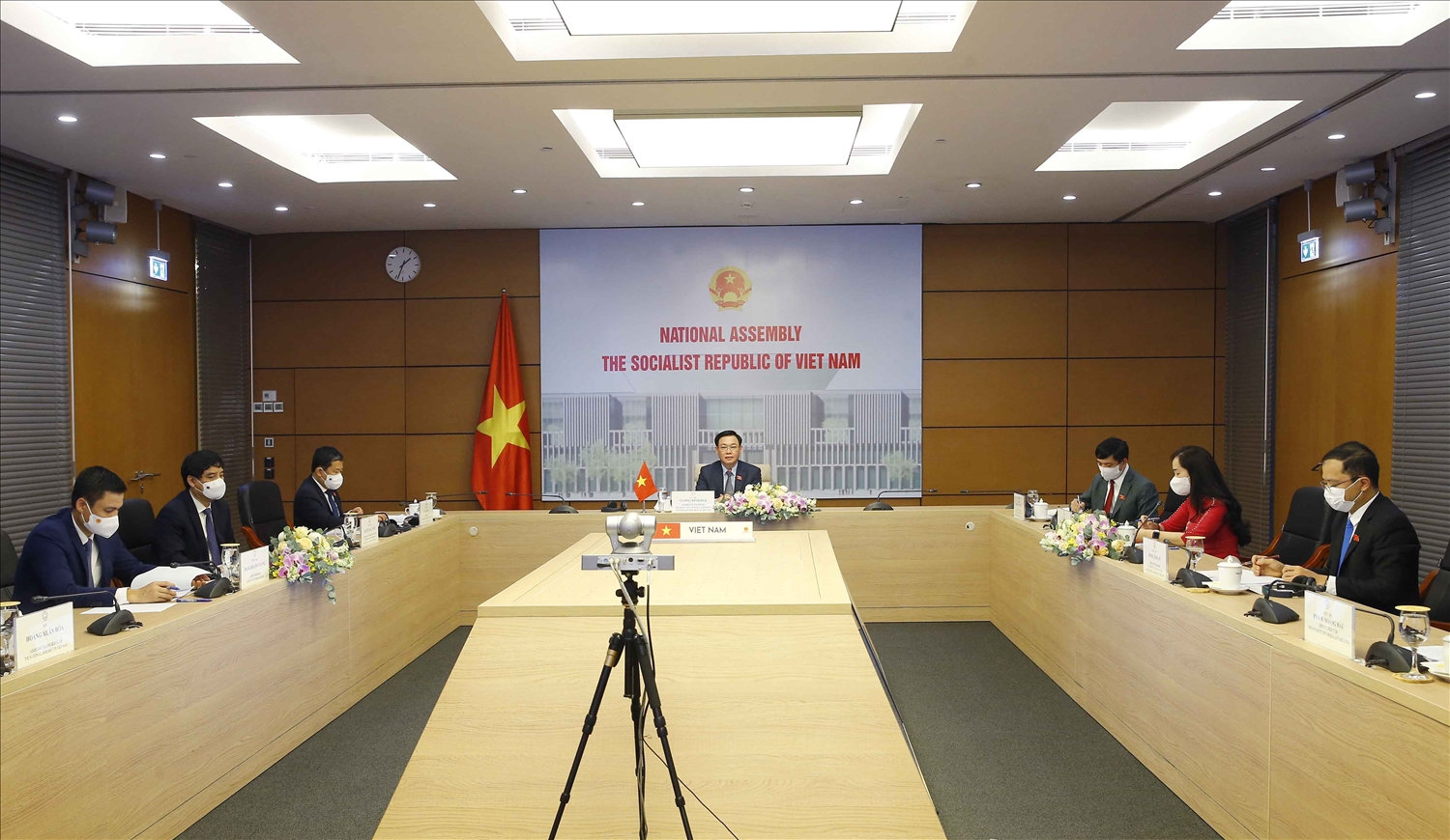 Toàn cảnh đầu cầu Việt Nam tại hội đàm - Ảnh: VGP/Nguyễn Hoàng