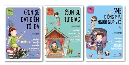 Bộ 3 cuốn sách 'Những câu chuyện truyền cảm hứng' do NXB Kim Đồng phát hành.