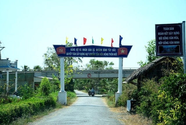 Đường giao thông xã bãi ngang Khánh Bình Tây Bắc 