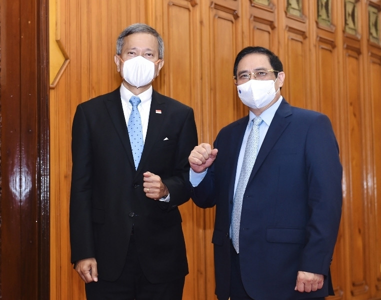 Thủ tướng Phạm Minh Chính tiếp Bộ trưởng Ngoại giao Singapore Vivian Balakrishnan.