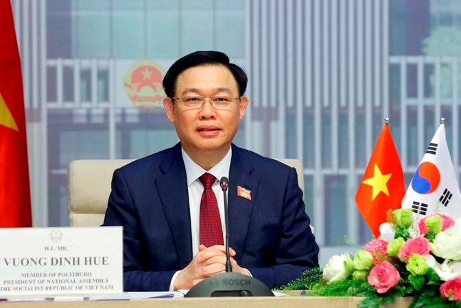 Chủ tịch Quốc hội Vương Đình Huệ phát biểu. (Ảnh: Doãn Tấn/TTXVN) Chủ tịch Quốc hội Vương Đình Huệ phát biểu. (Ảnh: Doãn Tấn/TTXVN)