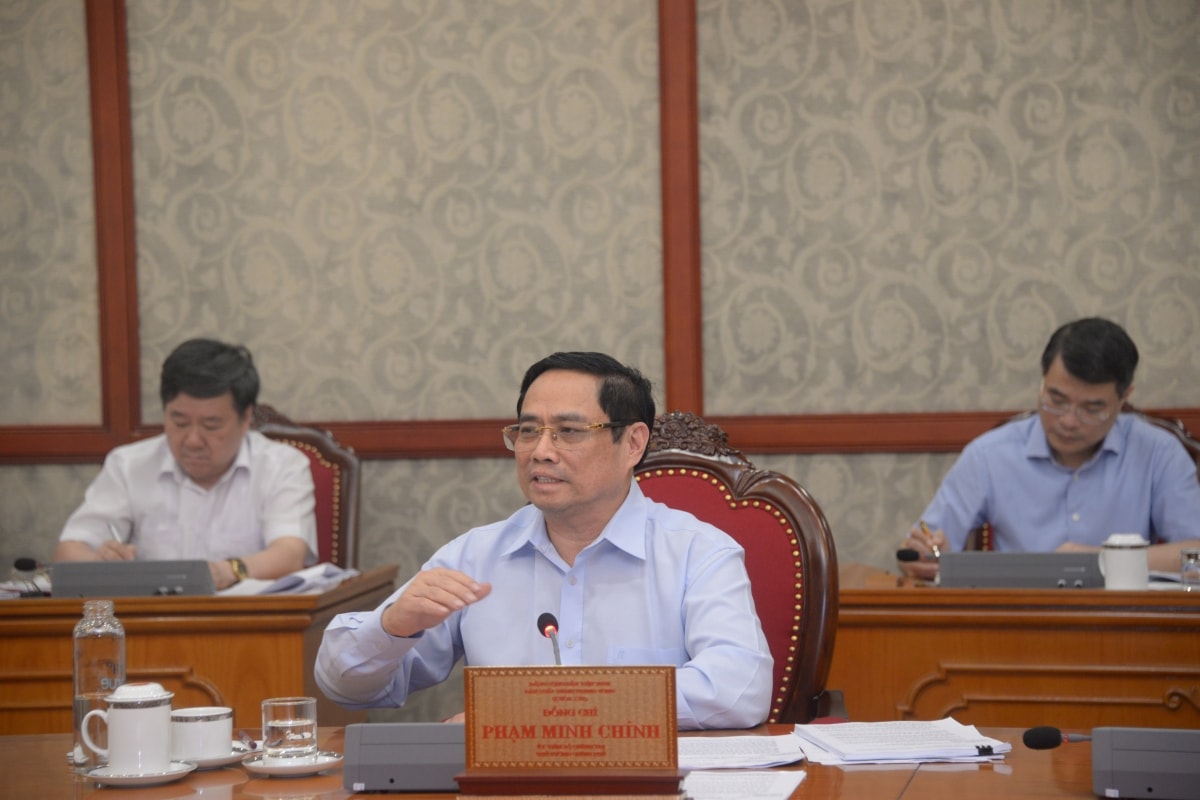 Thủ tướng Phạm Minh Chính phát biểu ý kiến tại phiên họp Thủ tướng Phạm Minh Chính phát biểu ý kiến tại phiên họp