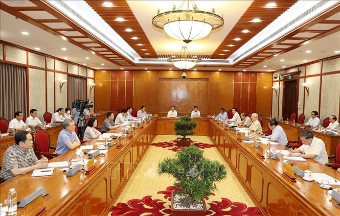 Quang cảnh cuộc họp. (Ảnh: Trí Dũng/TTXVN) Quang cảnh cuộc họp. (Ảnh: Trí Dũng/TTXVN)