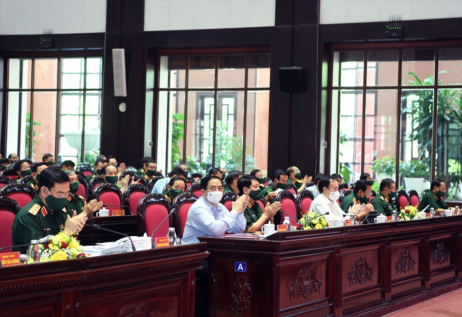 Thủ tướng Phạm Minh Chính và các đại biểu dự Hội nghị. - Ảnh: VGP/Nhật Bắc Thủ tướng Phạm Minh Chính và các đại biểu dự Hội nghị. - Ảnh: VGP/Nhật Bắc