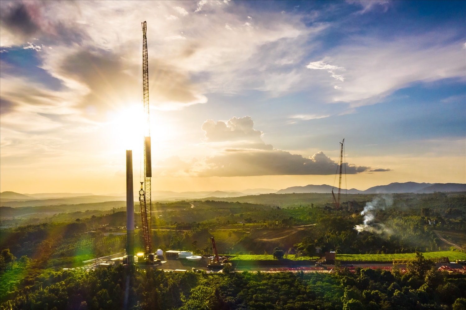 Cận cảnh Dự án Nhà máy Điện gió công suất 400MW của Trungnam Group tại Ea H’leo (Đắk Lắk) 3