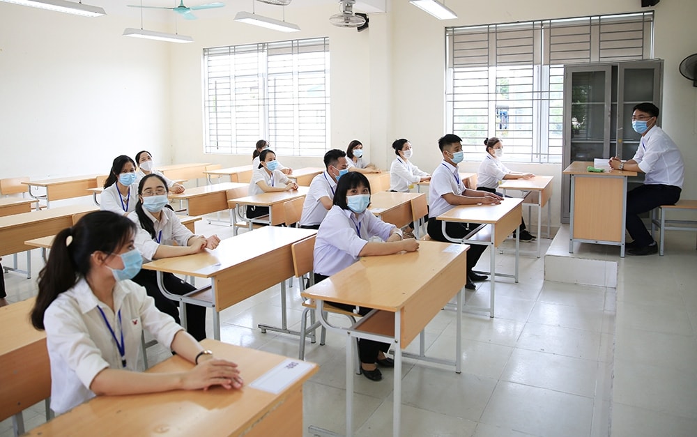 Các thí sinh tham dự Kỳ thi tốt nghiệp THPT năm 2021