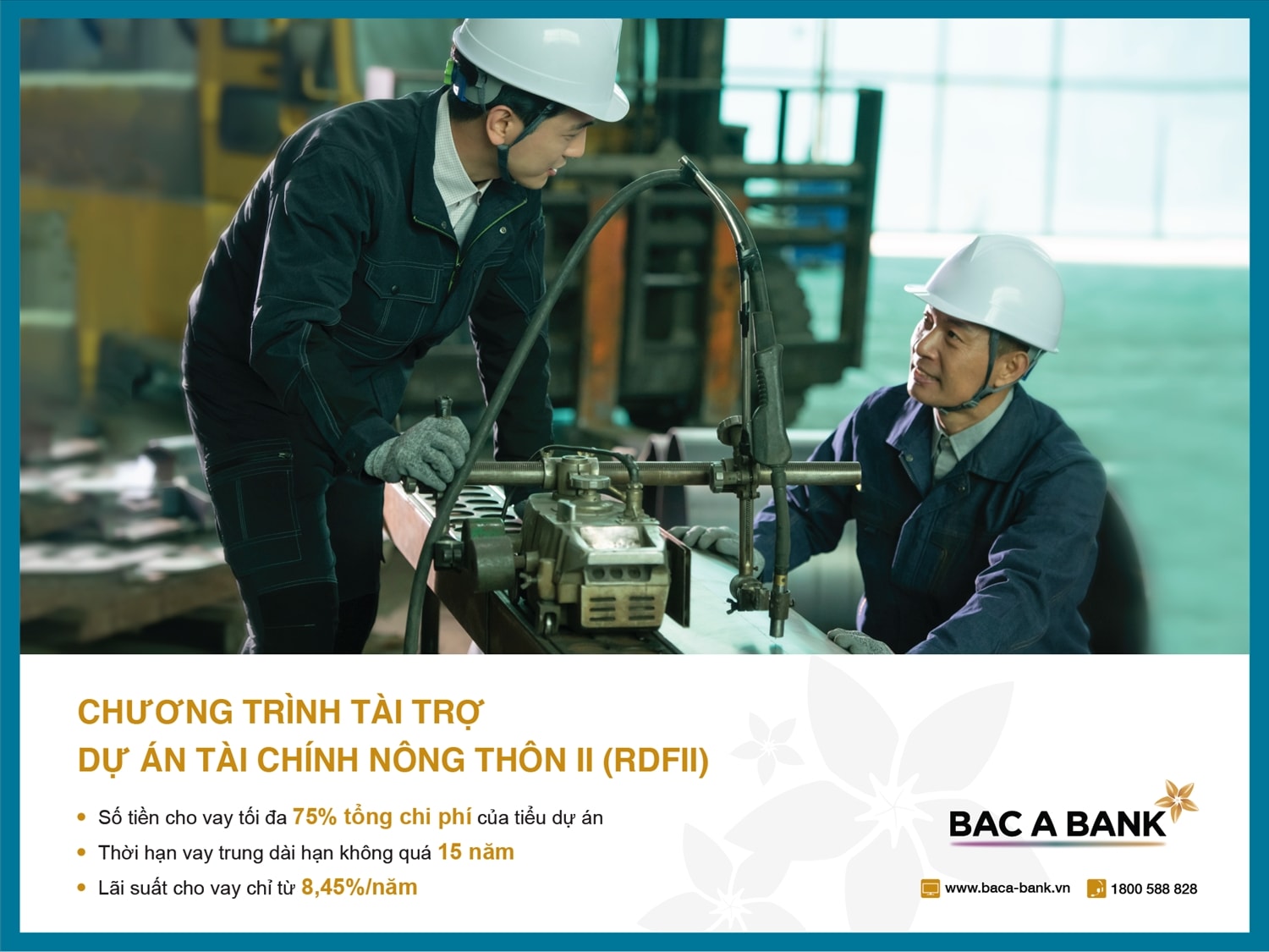 BAC A BANK ưu đãi cho vay từ dự án tài chính nông thôn II (RDFII)